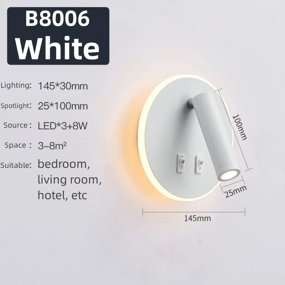 ตัวเลือกสินค้า โคมไฟติดผนังปรับมุมได้ LED ทันสมัย