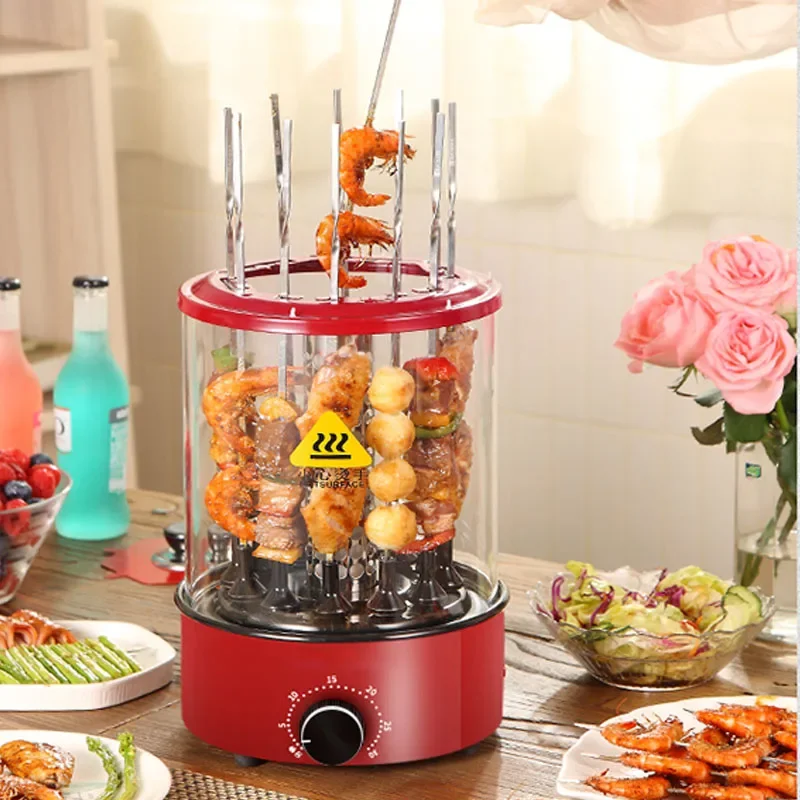 Household Electric BBQ Grill Smokeless Hanging Skewers Grill Grill Automatic Rotation Grilled Lamb Skewers 5
