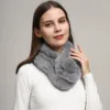 New Faux Fox Fur Scarf Shawl Pearl Fashion Warm Thicken Fake Fur Collar Women Short Neckerchief Neck Warmer Clothing Accessories 1