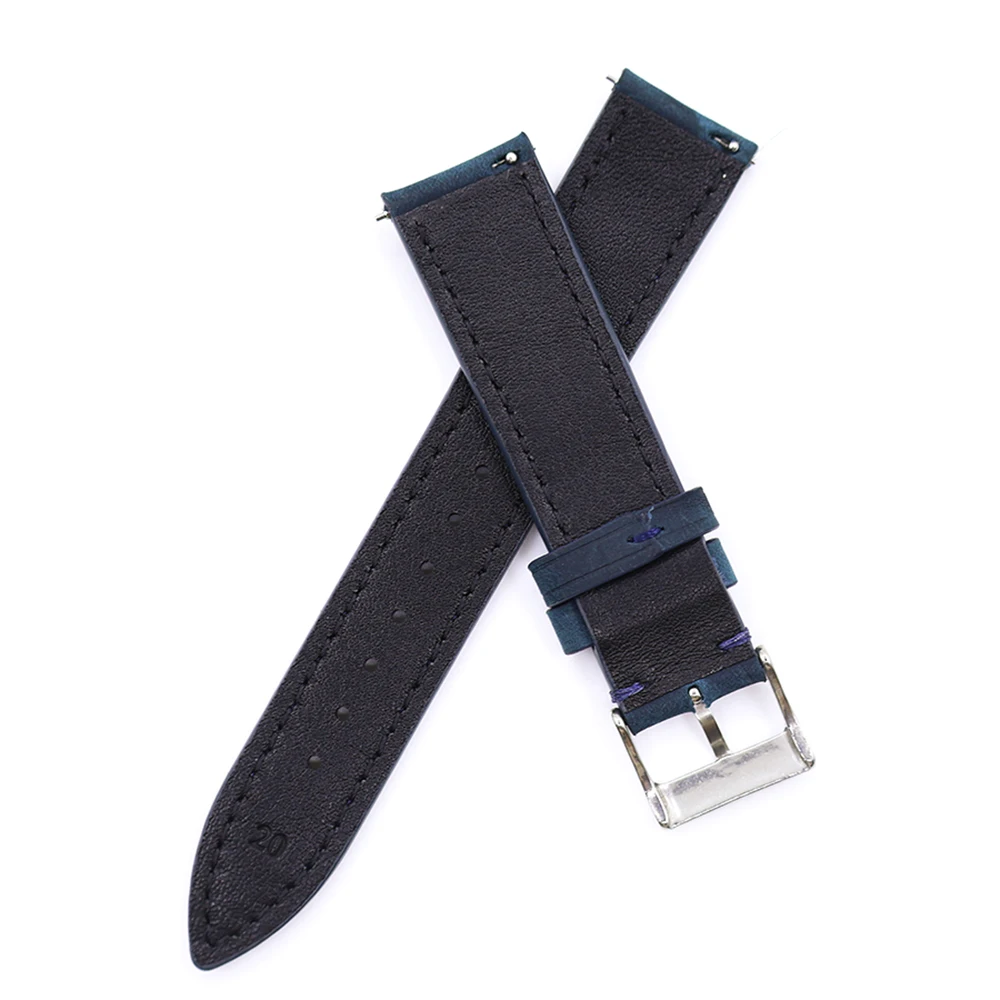 Vintage Leather Wrist Strap - Premium Crazy Horse Cowhide, Quick Release Design