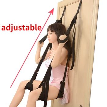 Sex Erotic Toys shop tool for Couples Sex Swing Soft Sex Furniture Fetish Bandage Love Adult game Chairs Hanging Door Swing 2