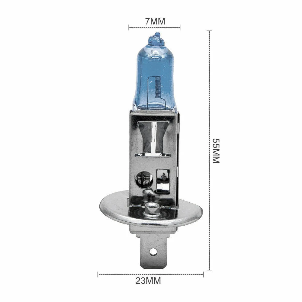 

Parts Halogen Headlights Super Bright White H1 Replacement Set 100W 12V 1Pcs 6000K Accessories Auto Bulbs Portable