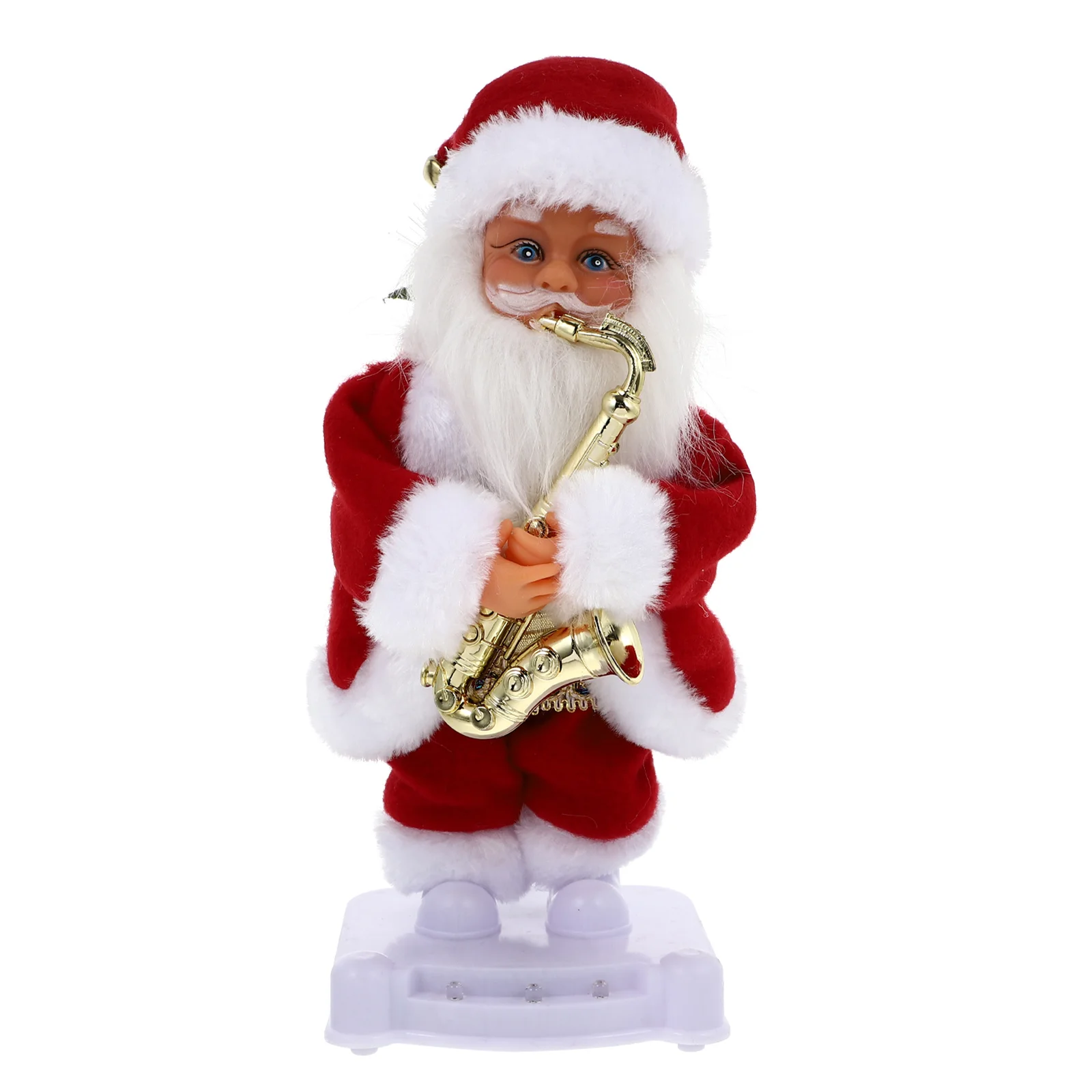 

Santa Toy Musical Electric Xmas Dolls Christmas Decor Adorable Flannel Dancing