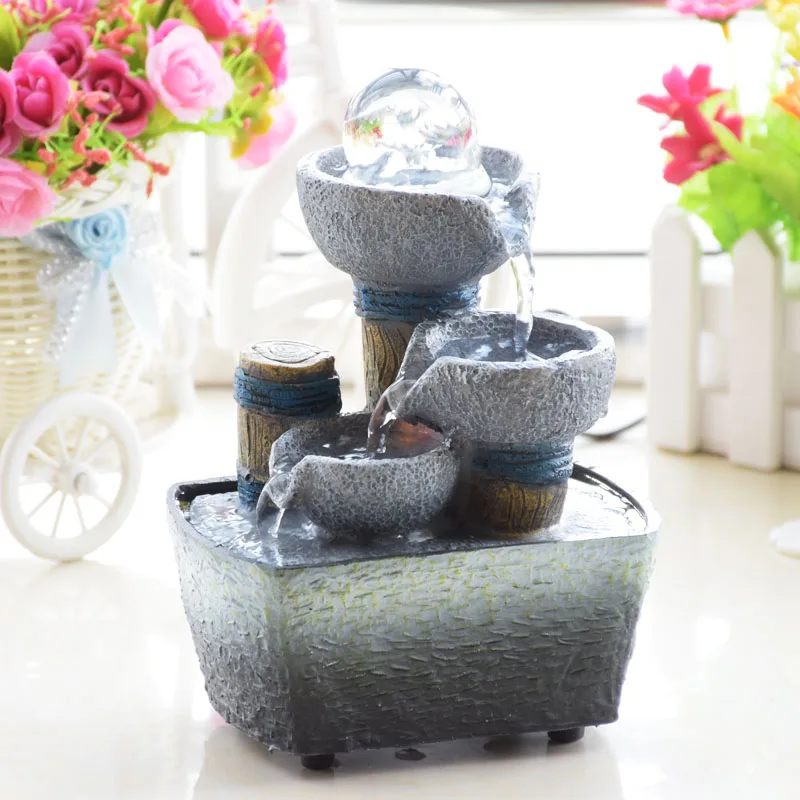 

=small fountain decorations, gifts, creative desktop rockery and waterscape in the living room office