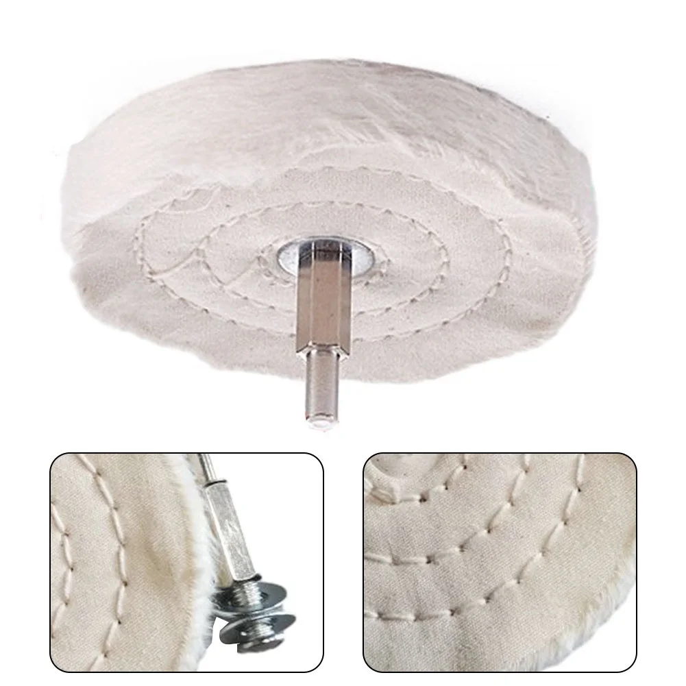 

4in100mm Cloth Polishing Mop Wheel Pad Buffing Polishing Wheels Cotton Lint Cloth For Power Battery Drill Buffing Grinder