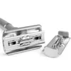 New Adjustable Safety Razor Mens Folding Shaving Double Edge Classic Safety With 5 PCS Titanium Coated Blades Shaver Razor Blade 3