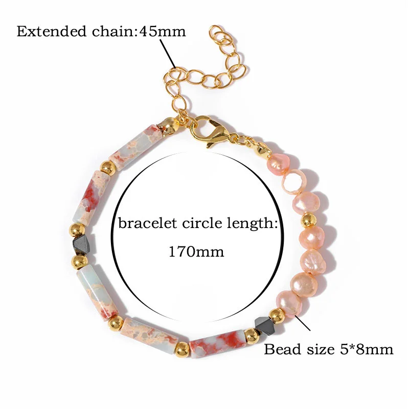 Adjustable Clear Beaded Bracelet