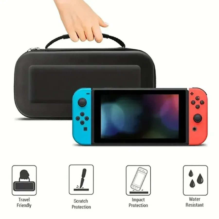 Applicable to Switch/Switch OLED Storgage Bag 10 Game Card Slots NS Game Machine Handbag Portable Hard Case Travel Accessor