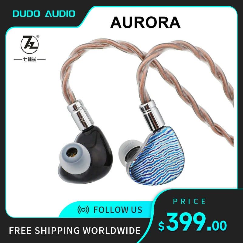 

Pre-order 7Hz Aurora 1 DD+1 Planar +2 BA Audiophile IEMs HiFi In-ear Monitor Earphone Wired Earbuds for Musicians