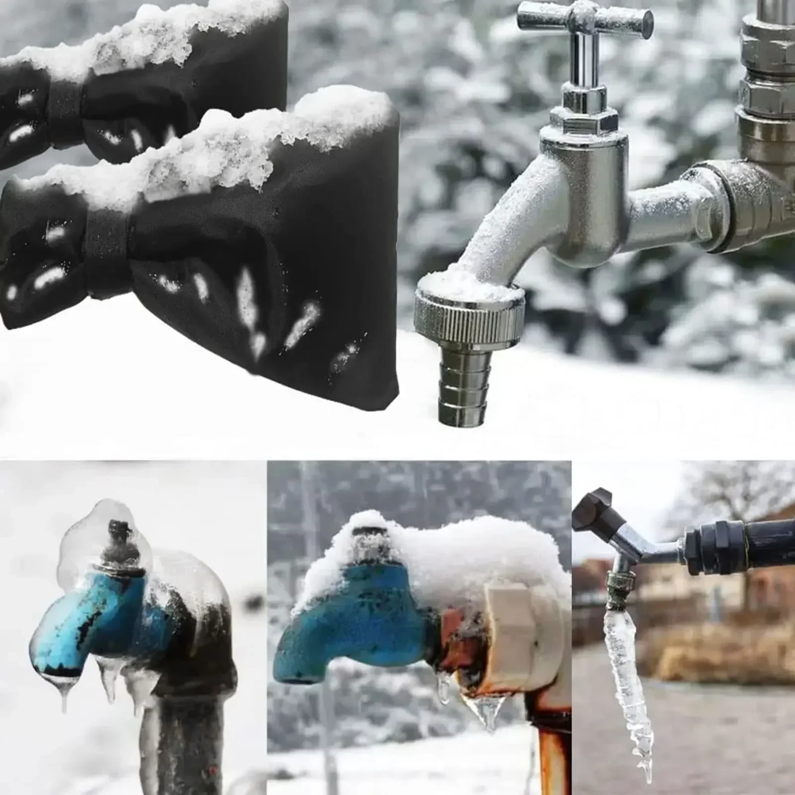 New Winter Waterproof Outdoor Faucet Cover Outside Garden Faucet Freeze Protection Sock Reusable Tap Protector