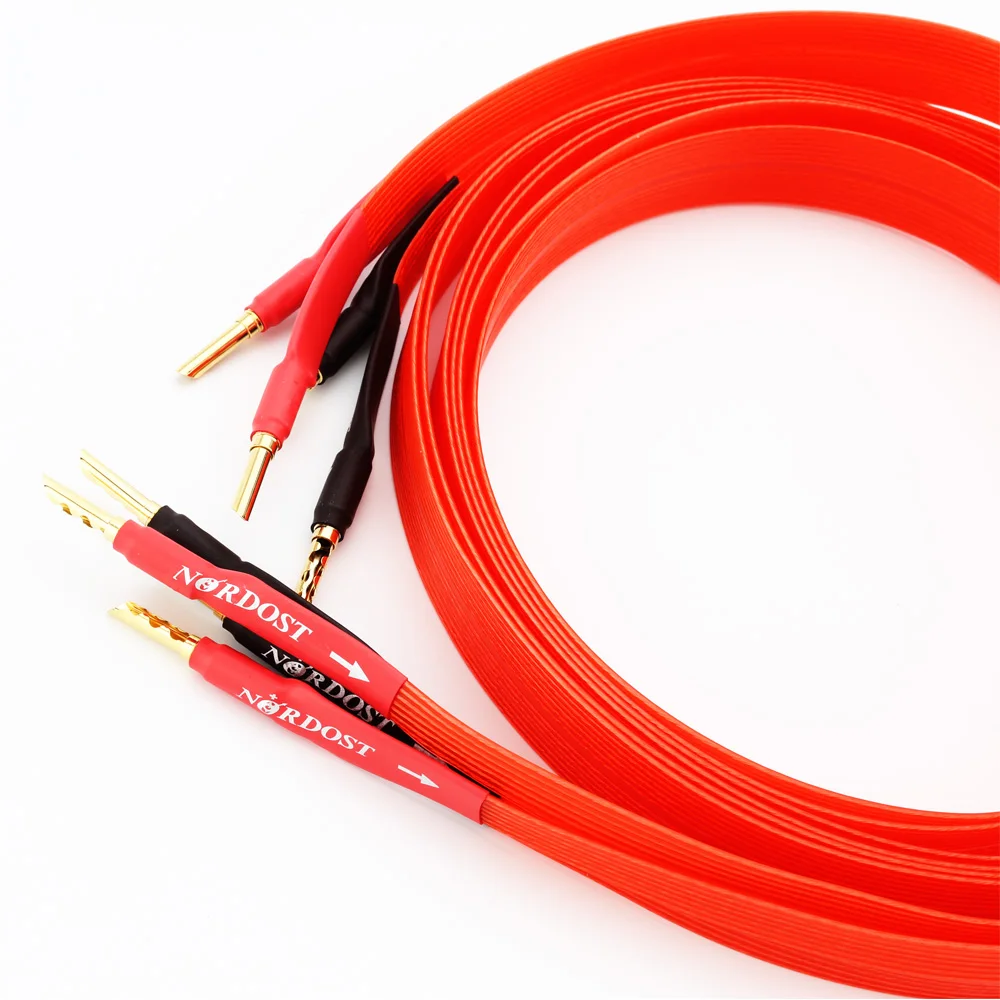 nordost オーディオケーブル フラットライン スピーカー ケーブル Nordost レッド/ブルー