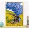 Adult Jigsaw Puzzle 1000PCS Vincent Van Gogh 70*50cm Train Sunflowers Stress Relief Entertainment Toys Paper Puzzles Christmas 5