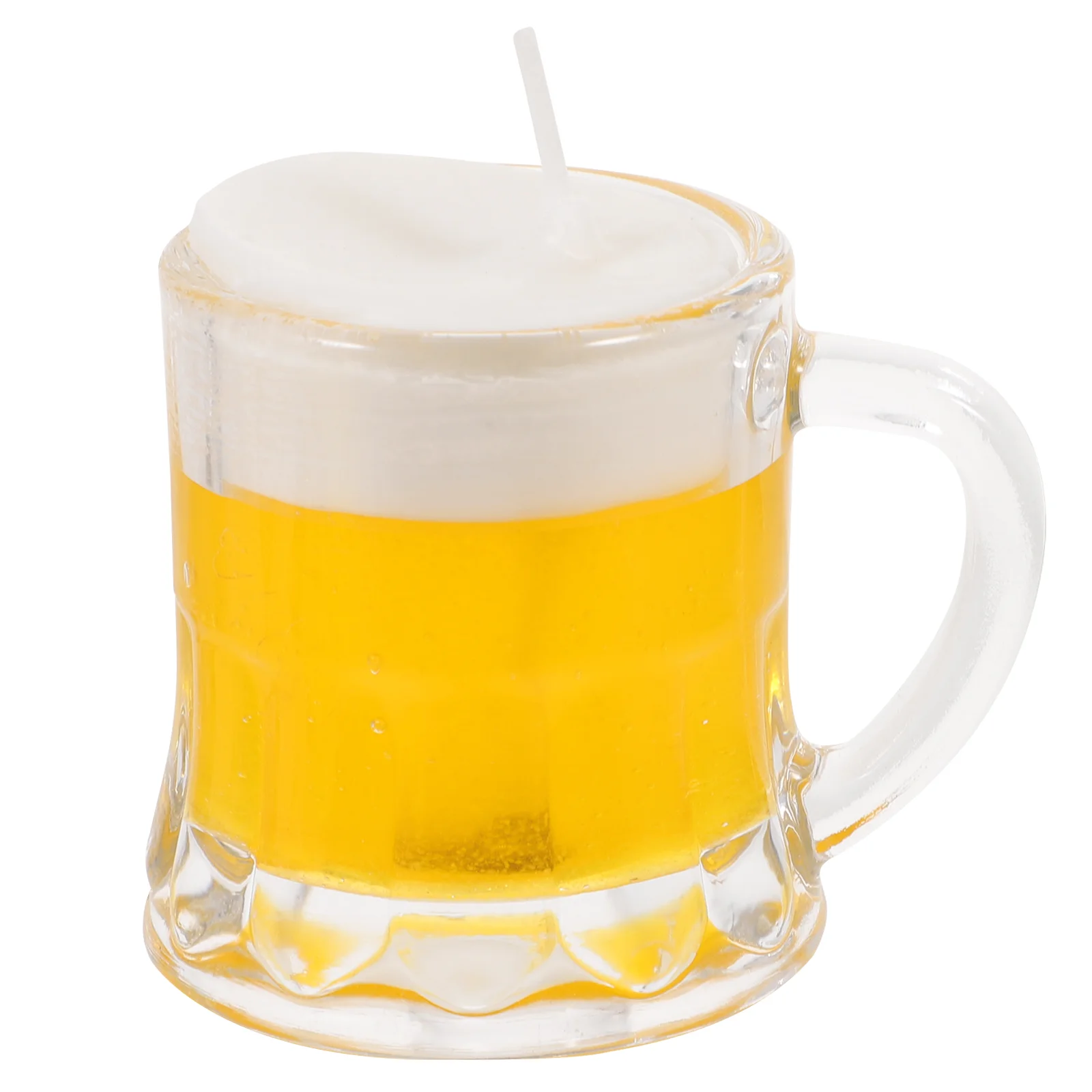 

Beer Mug Mens Gifts Votive Candles in Glass Model Mini Wax Small Cup Clear Man Aromatherapy