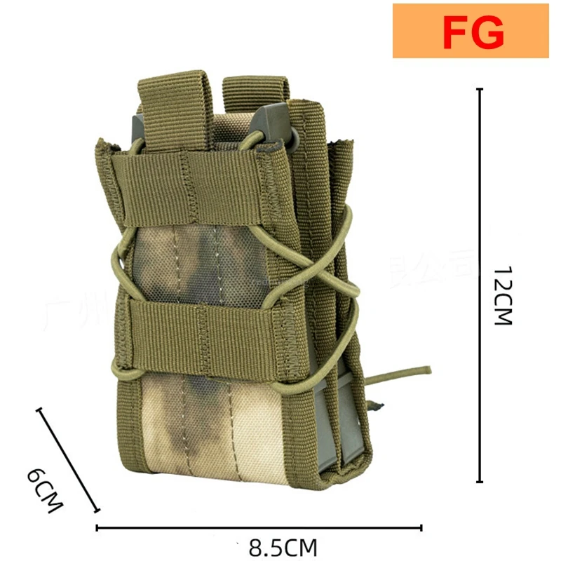 5.56 7.62 Double Magazine Pouch 1000D Nylon Molle Magazine Holster Outdoor Hunting Airsoft Vest Accessory Pouch for M4 3