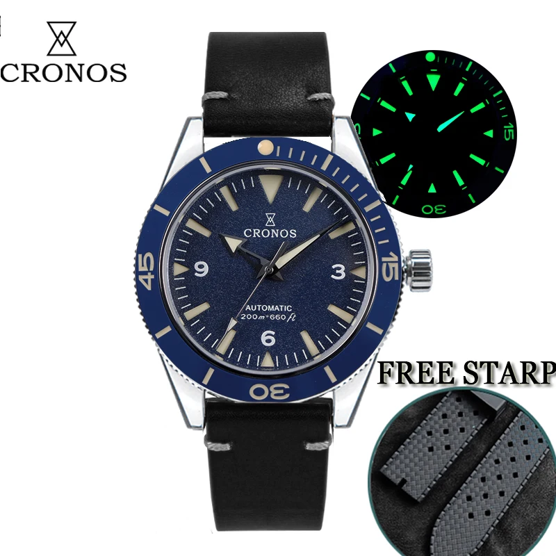 人気商品　CRONOS Cronos-メンズサンドイッチ時計,自立型時計,300インチ,200m,防水
