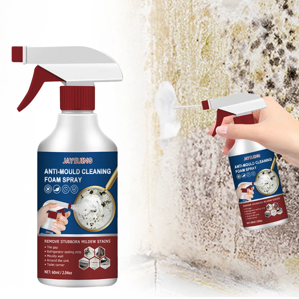 60ML Kitchen Anti Mold Foam Spray Cleaner Remover Degreaser Cleaning Washing Machine Spray Toilet Moldy Remover Wall Joint T6Z5 cleaning spray bathroom cleaner mold remover gel hard surface cleaner