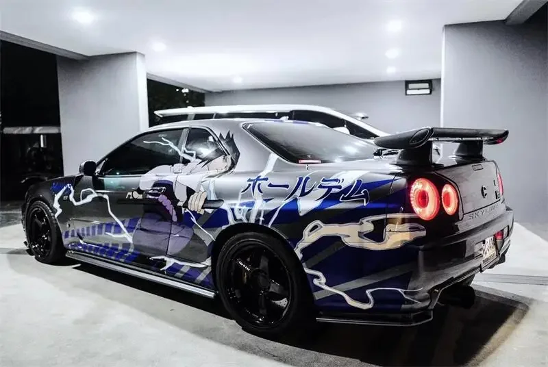 

Street Weapon SW 1:64 GT-R R34 V-spec Die-Cast Car Model Collection Miniature