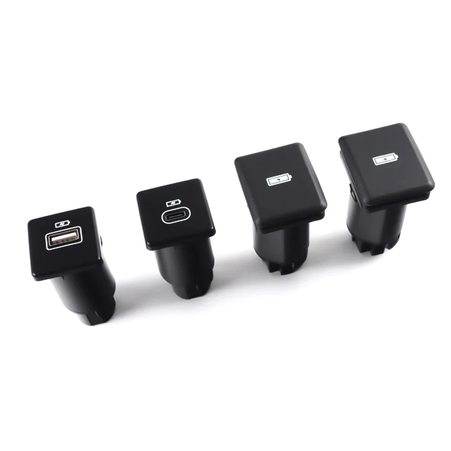 Wooeight 차량용 USB C 타입 고속 충전기 커넥터 콘솔, 랜드로버 디펜더 디스커버리 스포츠용 후면 고속 충전 어댑터 포트