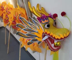 Dragon Dance Costume Size 6, 5.5m Kids, Children Student Performance, Party Performance, Parade Folk Stage, China,