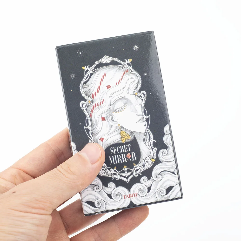 Geheimer Spiegel, Tarot, 80 Karten, Familientreffen, Wahrsagungsdeck, englische Version, feminine Kunst, Brettspiel, einfarbig, 10,3 x 6 cm – Detail 6
