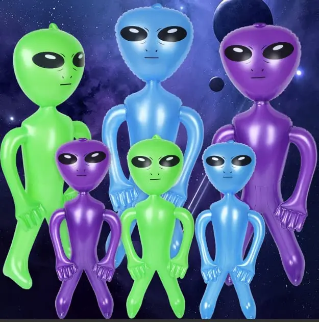 

UFO ET PVC Alien Inflatable Doll Adult Child Toy Halloween Horror Christmas Birthday Party Novelty Treasures Outer Space Party