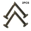 2PCS Metal Lid Support Hinges Stay for Box Furniture Antique Bronze Iron Decorative Hinge for Jewelry Wine and Chest Boxes 4