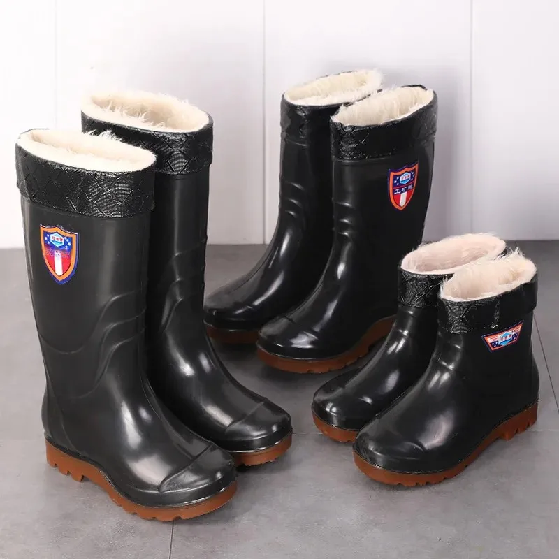 Protège-chaussures imperméables doublés polaire pour pêche hivernale et confort à domicile