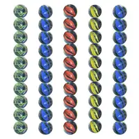Round Marble Beads Handmade Mixed Colored Marble Decoration Small Handmade Planet Marble Decoration for Aquarium Vases Fish Tank 1