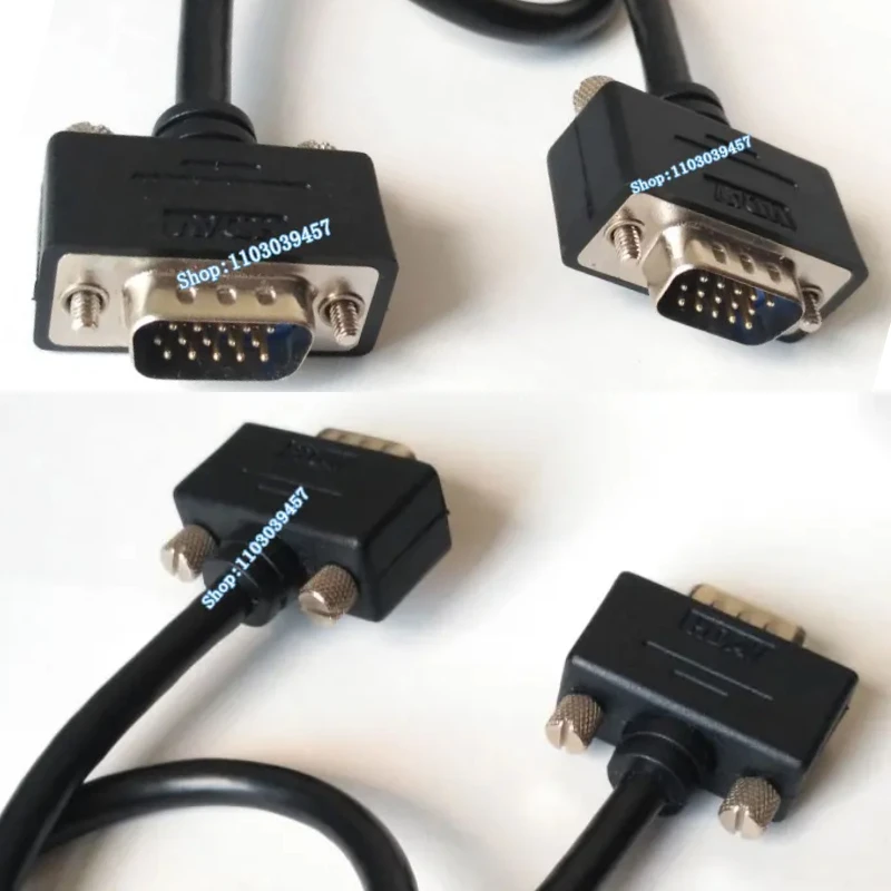 Short Metal Screw 40cm 15P Male to Male VGA Cable Line 15Pin D-Sub Video Line DB15 to Video Wire Cord Adapter 15P