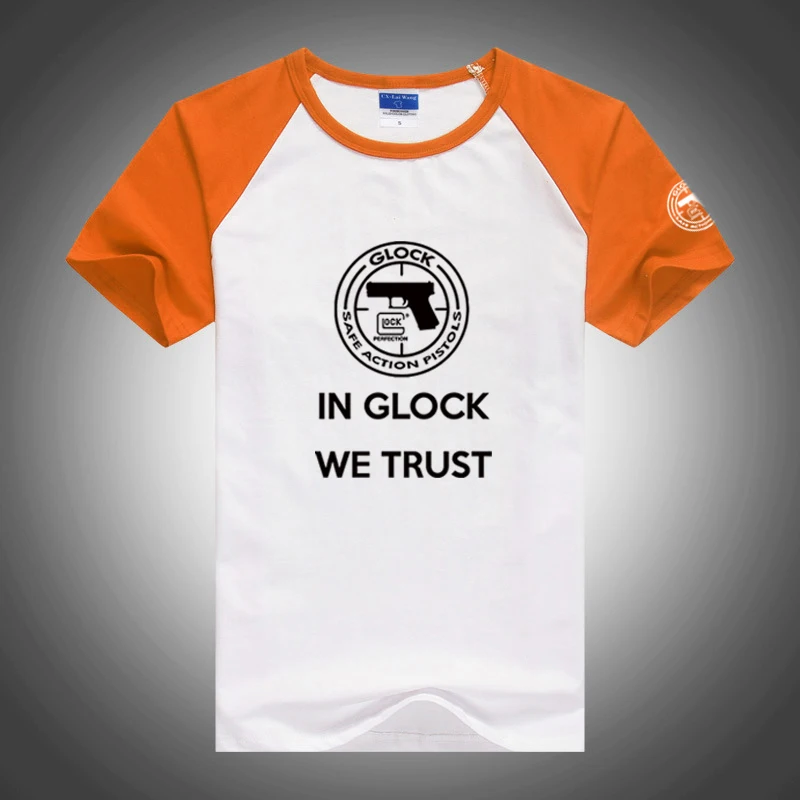 2023 Glock Perfect Shooting Summer T-shirt Men's T-shirt leisure high-quality stitching short-sleeved shirt