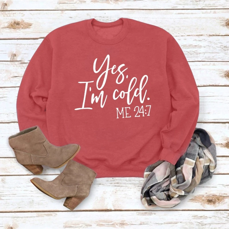 Fashionable and Lightweight Women's Sweatshirt Pullover Tops with Leter Print