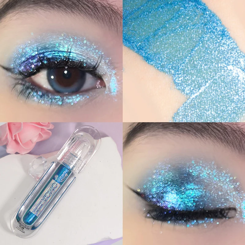 Chameleon Liquid Eye Shadow Pearlescent Shimmer Long Lasting Pearly Fine Sparkling Sequins Highlighter Eyeshadow Eye Makeup 3