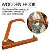 Roller Felling Lever Garden Backyard Lifter Log Peavy Rustproof Cant Hook Tools Hook Home Garden Hand Tools for Cutting Wood 4
