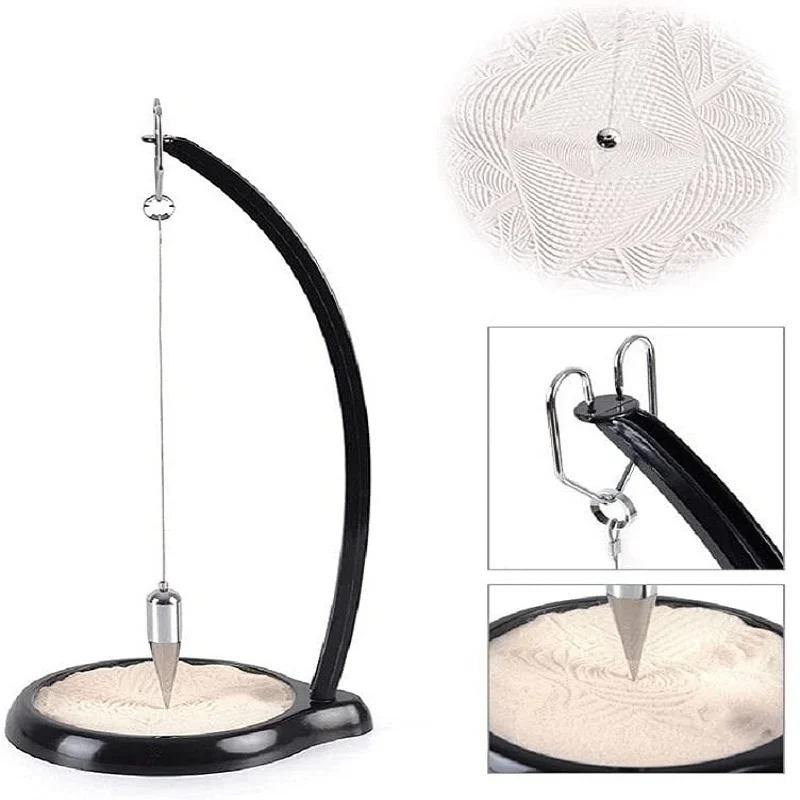 

Adult Creative Sand Pendulum Sand Painting Toy Pendulum Gravity Sand Pendulum Stand Desktop Home Decor Ornaments Christmas Gifts