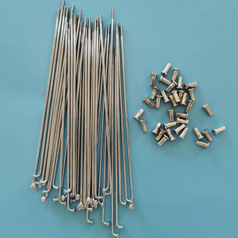 Bicycle spokes with nipples 36Pcs 12G 60-305mm Electric Bicycle E-bike Wheel Tire Steel Spokes Bike Parts Cycling Accessories