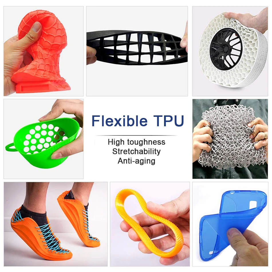 200g 1.75mm Flexible Translucent TPU 3d printer filaments Elastic TPU Material Extrudeuse Filament 3d Sublimation