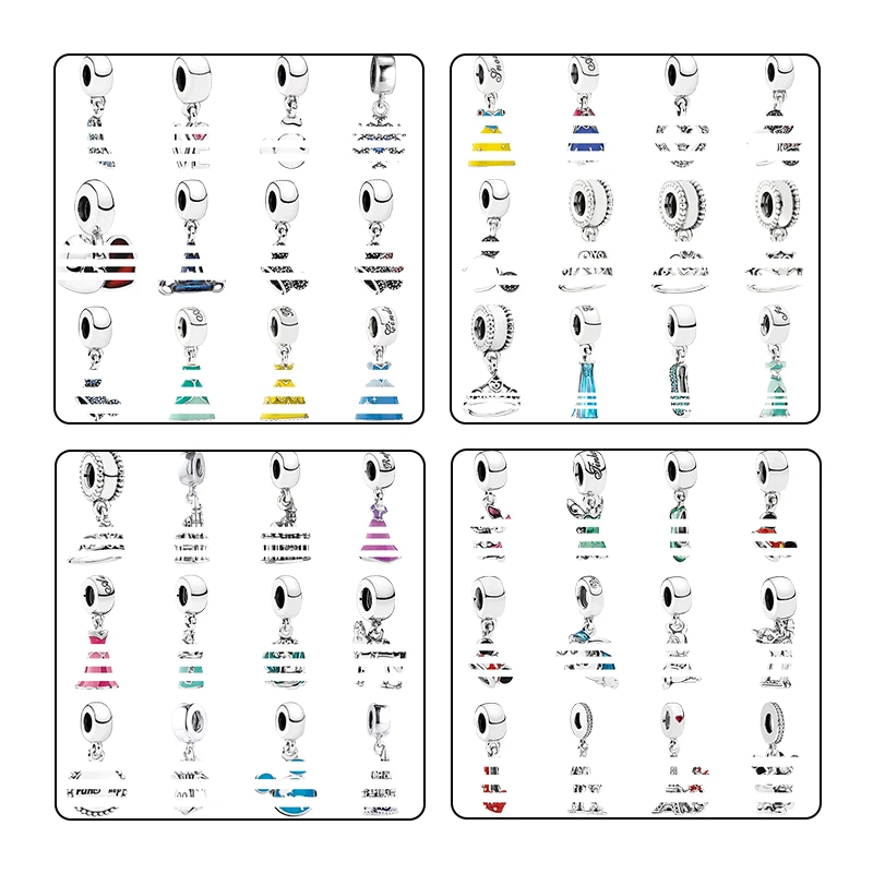 

Подвески из стерлингового серебра 925 пробы, бусины-шармы для браслетов, женское украшение «сделай сам», головной убор в виде мыши, тиара, замок для обуви