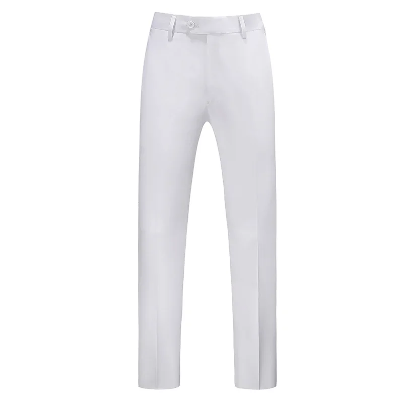 Men Pants Business Groom Wedding Leisure Casual Solid Color