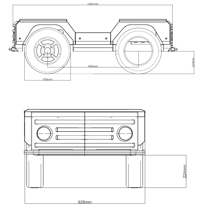 Рисунок 2 - Беспилотный автомобиль робот шасси
