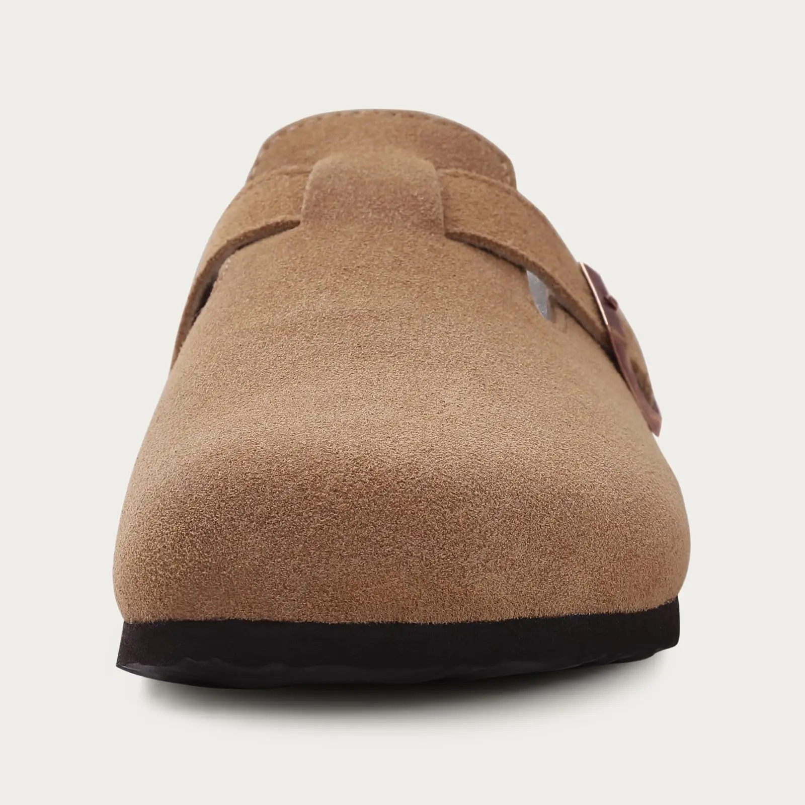 Winter Fur Suede Clogs Cork Footbed Cozy Fuzzy Slippers