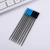 20pcs/lot 11.6cm Special Metal Pen Refills for Roll Ball Pen 0.5mm Ballpoint Pen Rod Signing Pen Refill Office School Stationery 6
