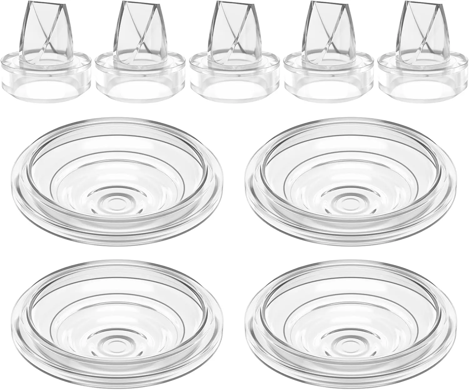 Silicone Duckbill Valve & Silicone Diaphragm Breast Pump Replacement Compatible with momcozy S9Pro/S12 Pro Wearable Breast pump