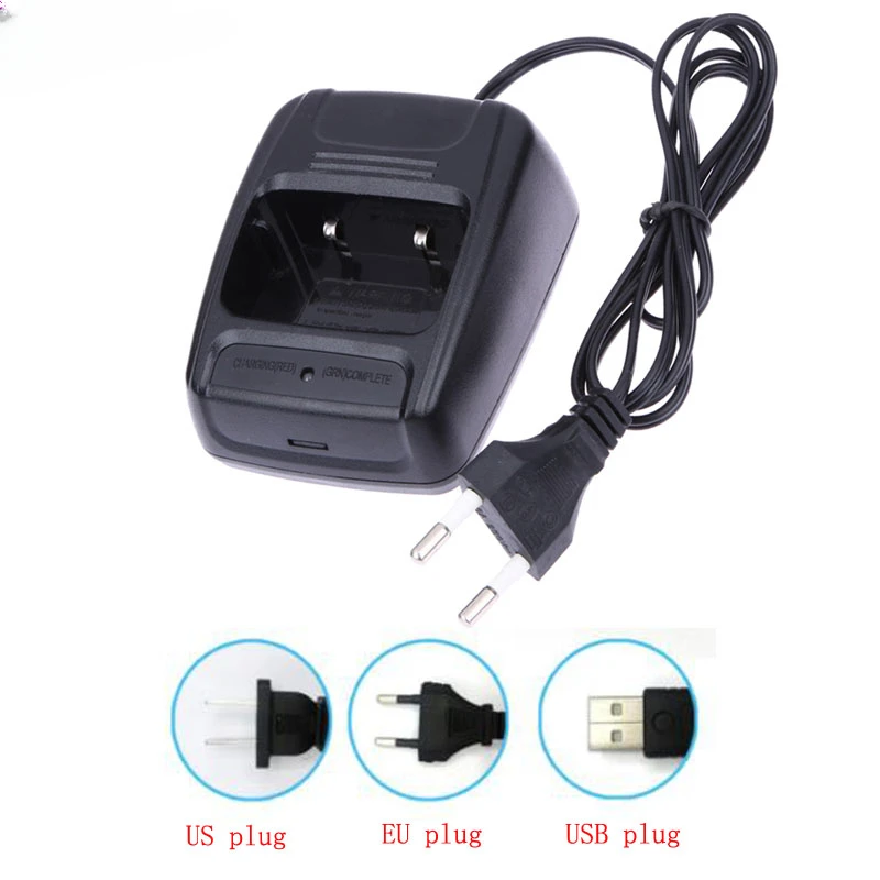 Baofeng BF- 888S Li-ion Radio Battery Charger AC 100-240v USB for Baofeng  BF-777S BF-666S Retevis H777 Walkie Talkie