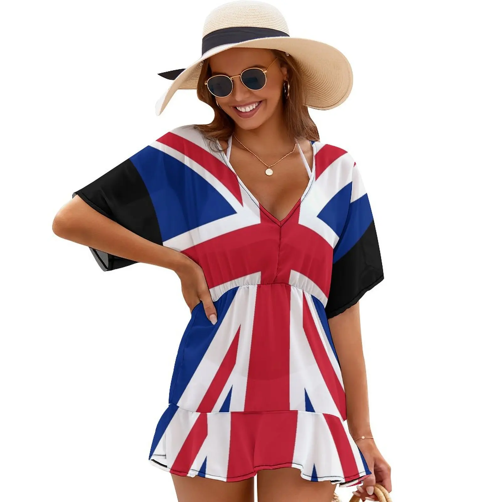

UK Union Jack flag Cover Ups sexy dress summer dresses ladies 2024