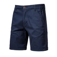 Summer Mens Beach Shorts Solid Basic Cotton Tight Casual Suit Pants Large Size Straight Tube Slim Fit Sweatpants Men Clothing 2