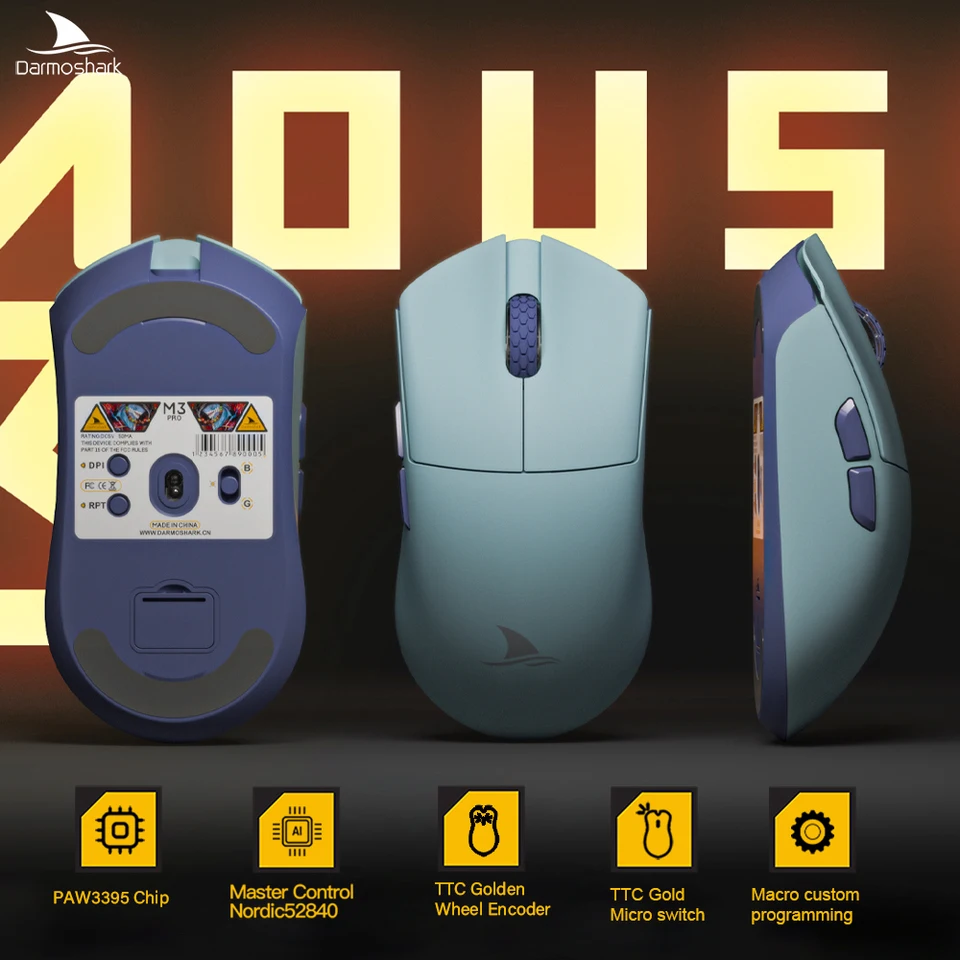 マウス・トラックボール LAMZU Wireless Mouse8K Darmoshark M3PRO MODEL:M3 Pro – HARUHI