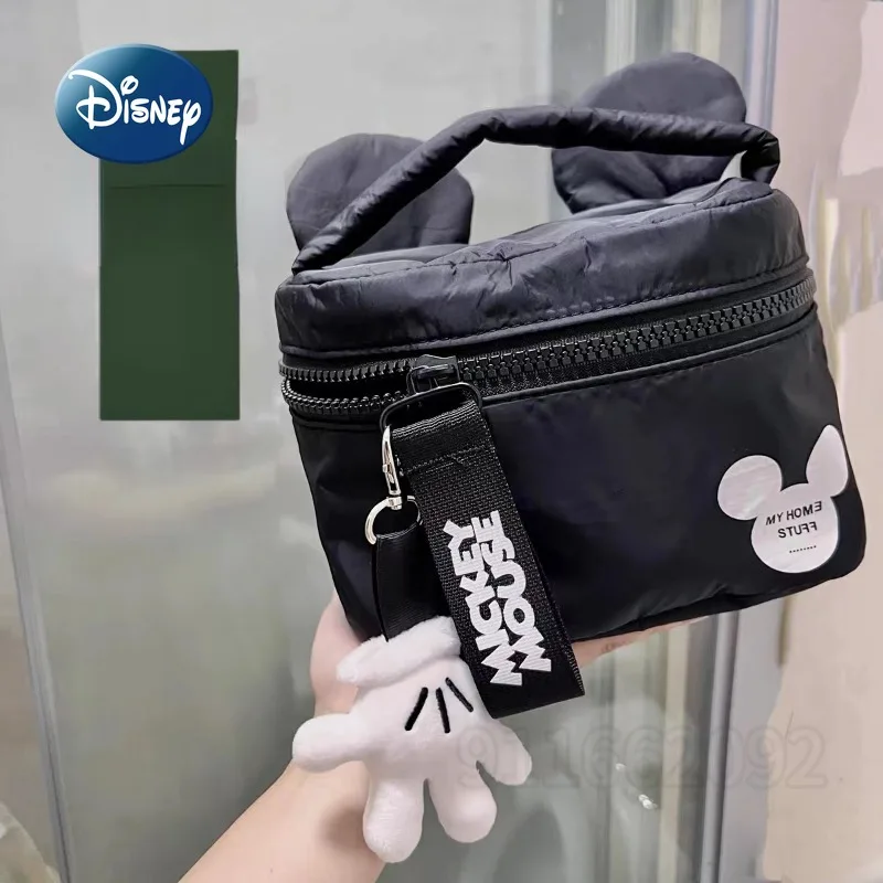Disney Mickey New Cosmetic Bag Cartoon Fashion Women's Portable Cosmetic Bag Large Capacity Travel Storage Bag Multifunctional
