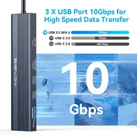 Acasis 10Gbps USB-C Hub Docking Station 4K/60HZ USB-C Video Output PD 100W Input 2*USB-C 3.2 USB A for Macbook/Dell XPS - Image 5