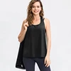 Customize LOGO Quick Dry Sport Vest Women Summer Breathable Mesh Yoga Tank Tops Loose Sleeveless Running Jogging Shirt Female 2