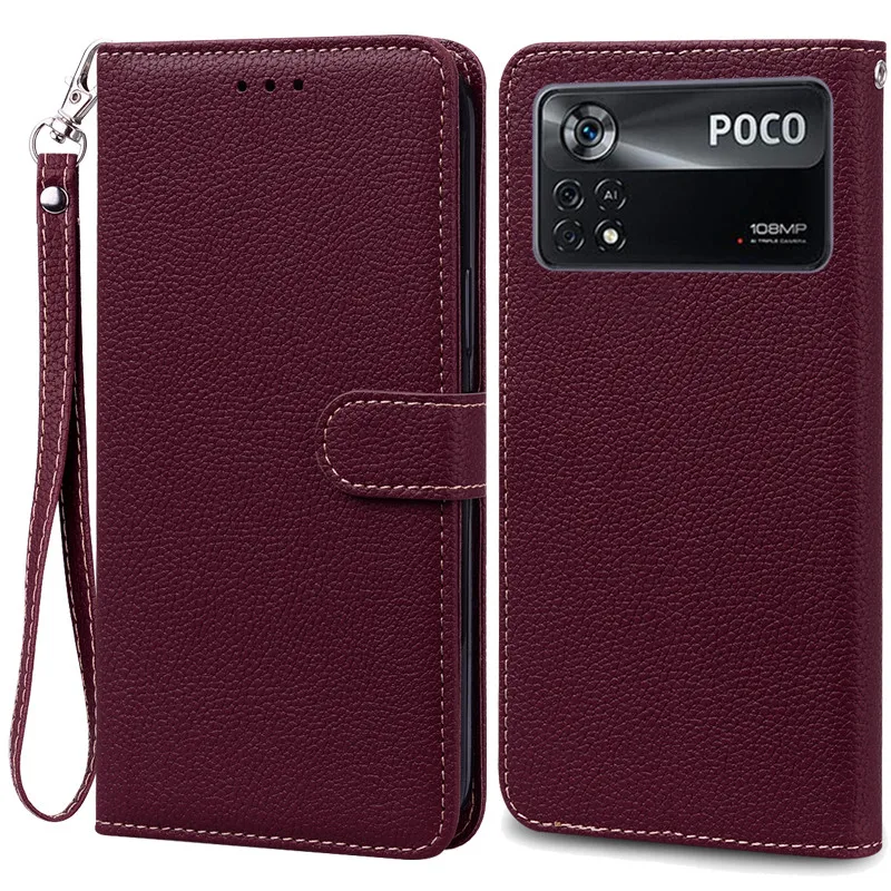 Elegant Leather Flip Wallet Cover - Premium Protection and Style